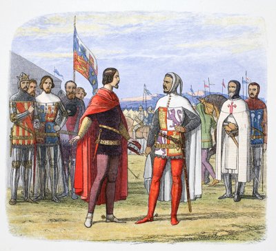 El Príncipe Negro extorsiona una amnistía de Pedro el Cruel, España de James William Edmund Doyle
