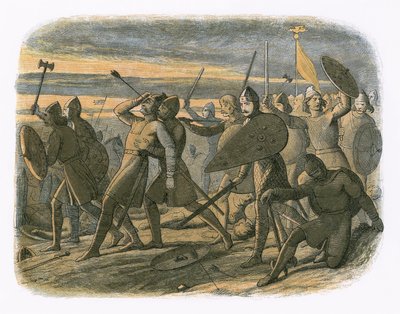 La muerte de Harold en la batalla de Hastings de James William Edmund Doyle