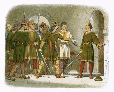 William de Breteuil defiende el tesoro de James William Edmund Doyle