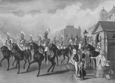 2º Guardias de Vida relevando guardia, 1844, 1909 de James William Giles