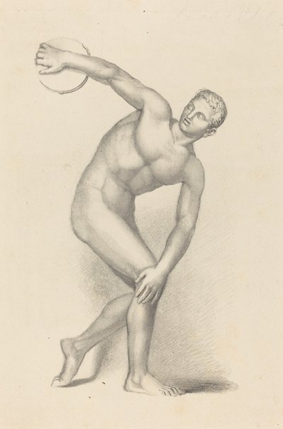 Discóbolo, por Mirón de James William Giles after John Flaxman