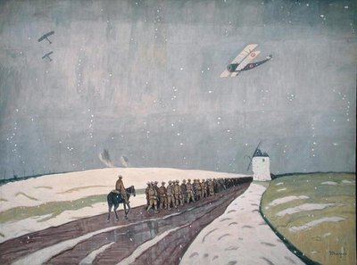 Canadienses en la nieve de James Wilson Morrice