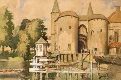Puerta de Brujas (acuarela) de James Wright