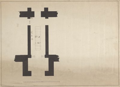 Cobham Hall, Kent: Plano no identificado de un pasadizo de James Wyatt