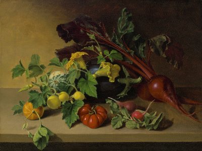 Naturaleza muerta con verduras, 1826 de James the Elder Peale