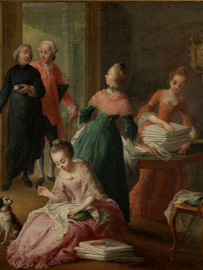 Detalle de Afternoon Tea de Jan Anton Garemyn