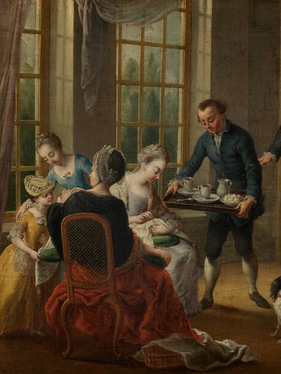 Detalle de Afternoon Tea de Jan Anton Garemyn