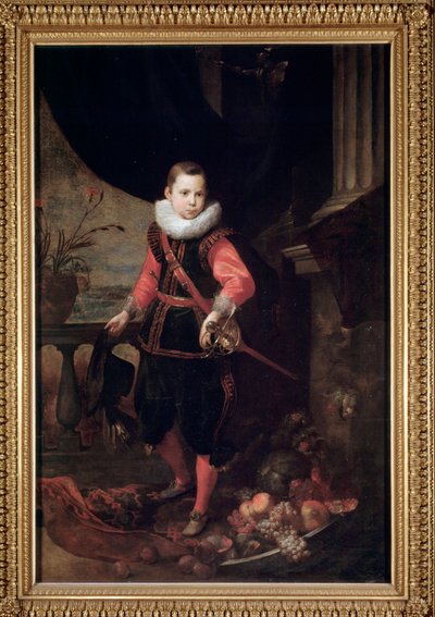 Retrato de un joven con espada (óleo sobre lienzo) de Jan Roos