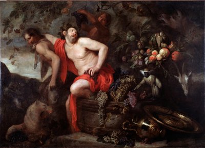La cosecha de Sileno (Harvest of Silenus) Pintura de Jan Roos (1591-1638) Dim 175x250 cm Genes, Musei di Strada Nuova (ex Palazzo Bianco) de Jan Roos