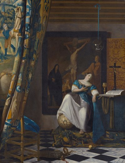 Alegoría de la fe, c.1672-74 (óleo sobre lienzo) de Jan (1632 75) Vermeer