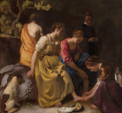 Diana y sus Compañeras, c.1655-56 de Johannes Vermeer