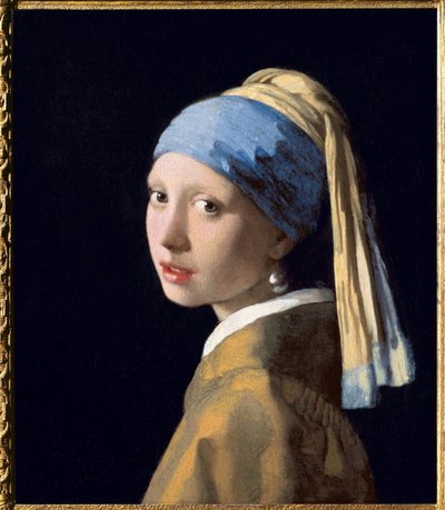 Muchacha con pendiente de perla, c.1665 (óleo sobre lienzo) de Jan (1632 75) Vermeer