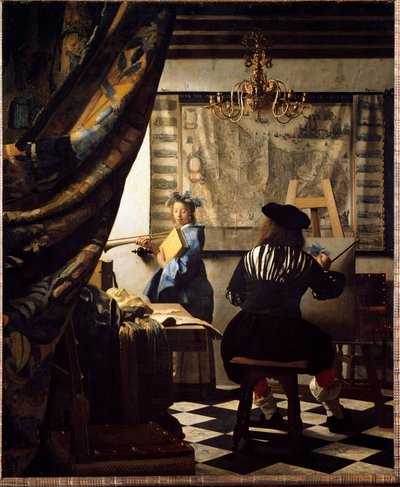 El arte de pintar o El pintor en su estudio de Jan (1632 75) Vermeer