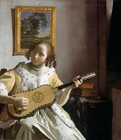 El guitarrista (óleo sobre lienzo) de Jan Vermeer van Delft