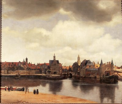 Vista de Delft, Países Bajos, después del incendio (óleo sobre lienzo) de Jan (1632-75) Vermeer