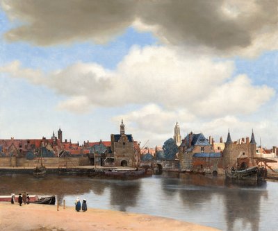 Vista de Delft, c.1660-61 de Johannes Vermeer