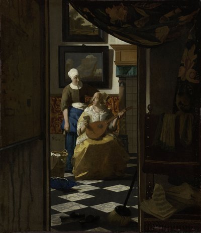 La carta de amor, c.1669-70 de Johannes Vermeer