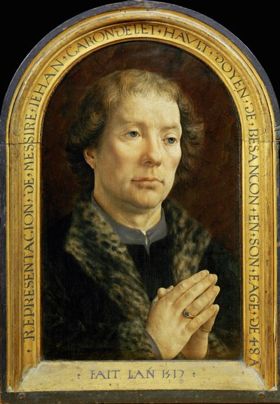 Díptico de Carondelet: Jean Carondelet ... de Jan (c.1472 c.1533) Gossaert