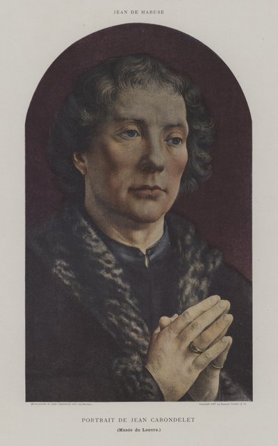 Retrato de Jean Carondelet de Jan (c.1472 c.1533) (after) Gossaert