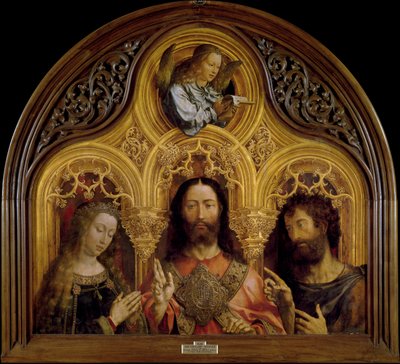Cristo entre la Virgen María y San Juan Bautista de Jan (c.1472 c.1533) Gossaert