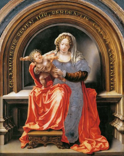 Virgen y Niño - Jan Gossaert (Mabuse), ca 1526-1527. Museo de Historia del Arte, Viena de Jan (c.1472 c.1533) Gossaert
