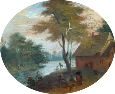 Escena del río de Jan (follower of) Brueghel