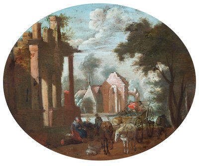 Castillo en ruinas de Jan (follower of) Brueghel