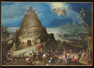 La Torre de Babel, c.1650 (óleo sobre lienzo) de Jan (follower of) Brueghel