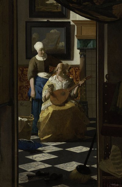 La carta de amor, c.1669-70 de Jan Vermeer van Delft