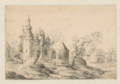Iglesia en una loma de Jan Abrahamsz. Beerstraten