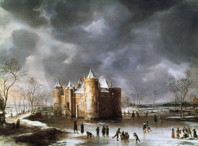 El Castillo de Muiden en Invierno, 1658 de Jan Abrahamsz. Beerstraten