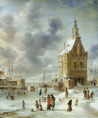La Puerta de la Ciudad de Hoorn de Jan Abrahamsz. Beerstraten