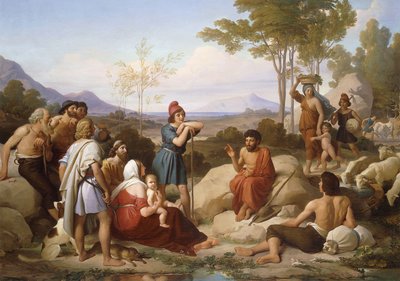 Esopo contando una fábula de Jan Adam Janszoon Kruseman