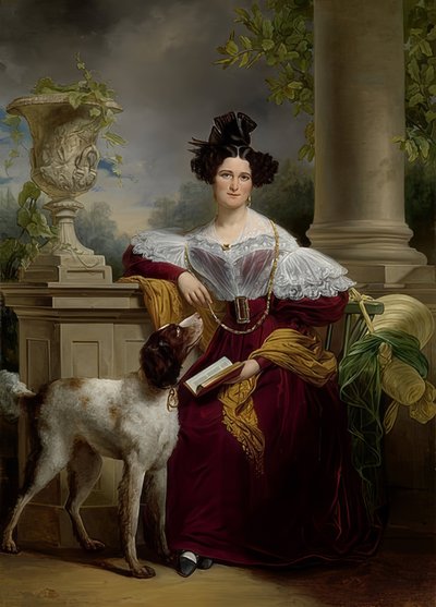 Retrato de Alida Christina Assink, 1833 de Jan Adam Janszoon Kruseman