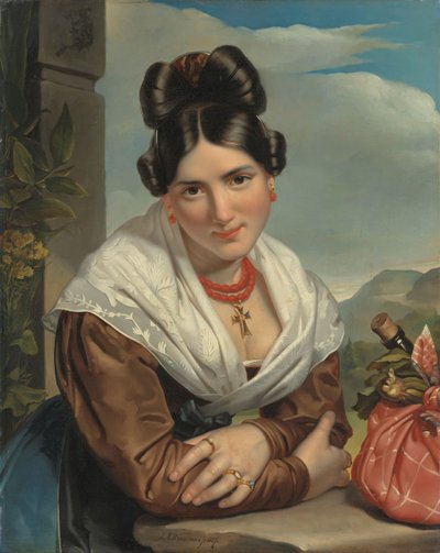 Chica descansando de Jan Adam Janszoon Kruseman