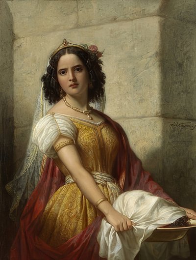 Salomé con la cabeza de Juan el Bautista de Jan Adam Janszoon Kruseman