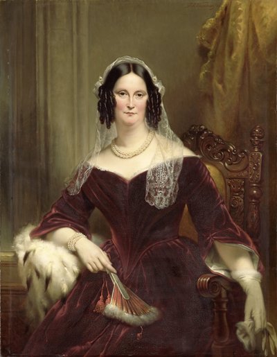 Dieuwke Fontein (1800-79), segunda esposa (casada en 1834) de Adriaan van der Hoop de Jan Adam Kruseman