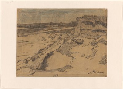 Costa rocosa con playa de Jan Adam Zandleven