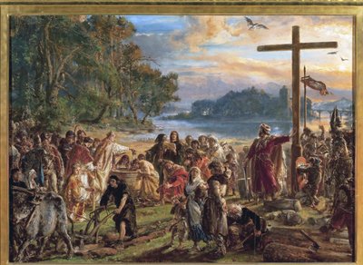 La cristianización de Polonia, 966 de Jan Alojzy Matejko