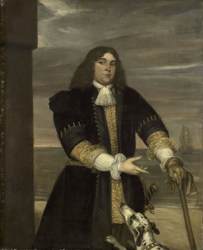 Jan van Gelder (1647-73), capitán de navío, hijastro de Michiel Adriaensz de Ruyter de Jan Andrea Lievens