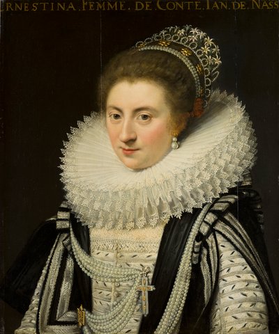 Retrato de Ernestine Yolande (1594-1663), Princesa de Ligne de Jan Anthonisz. van Ravesteyn