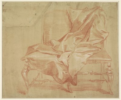 Abrigo tendido en un sillón doble de Jan Anton Garemyn
