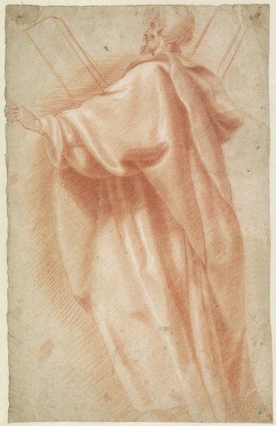 San Andrés de pie, de cuerpo entero, a la izquierda de Jan Anton Garemyn