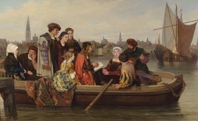 Albrecht Dürer visitando Amberes en 1520, 1873 de Jan Antoon Neuhuys