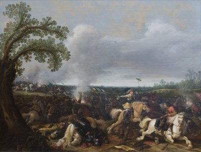 El rey Gustavo II Adolfo de Suecia en la batalla de Lützen el 16 de noviembre de 1632 de Jan Asselijn