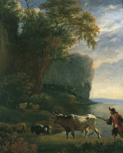 Paisaje con Pastor, c.1640s de Jan Asselijn