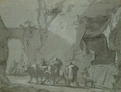 Pastores frente a un arco, c.1650-52 de Jan Asselijn
