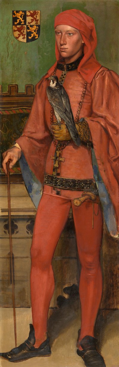 Juan III, duque de Brabante (óleo sobre tabla) de Jan August Hendrik Baron Leys
