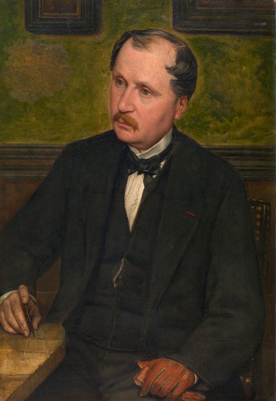 El arquitecto A. Balat (óleo sobre lienzo) de Jan August Hendrik Baron Leys