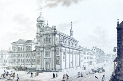 Iglesia de los Hibernianos (Franciscanos Irlandeses) y Calle Hiberniana, 1781 de Jan Balzer